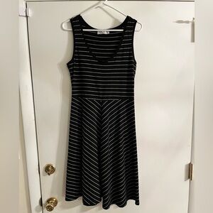 Black and White Striped Dress
